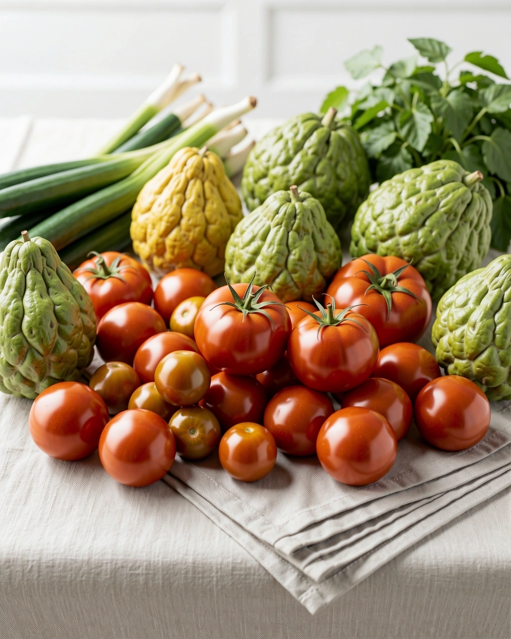 Variedad de vegetales y alimentos naturales